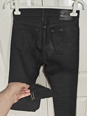Edwin Japan EDS-32 Slim Tapered Black Selvedge Denim Jeans Mens Waist 27x32